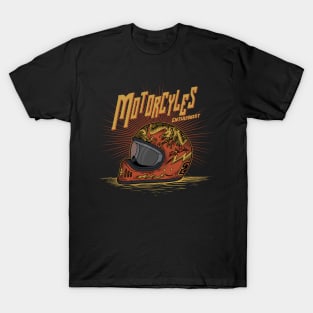 Motorcycle Enthusiast Illustration T-Shirt